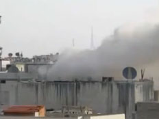 ירי ארטילרי לעבר פרברי דמשק, ארכיון (צילום: חדשות 2)