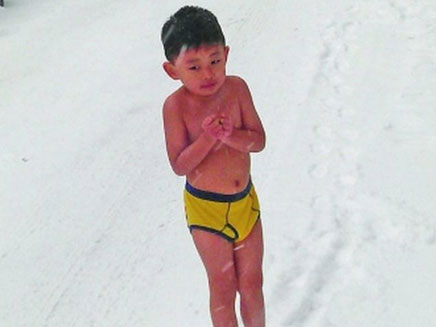 ילד שלג (צילום: חדשות 2)