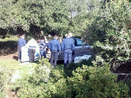 זוג התאבד ברכב ביער ליד נשר (צילום: חדשות 2)