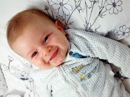 אלמוג דובוב בן השלושה חודשים (צילום: יעקב הרשקוביץ, חדשות 2)
