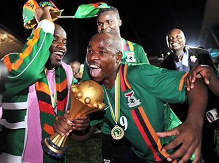 שחקני זמביה, השלימו מעגל בליברוויל (gettyimages) (צילום: ספורט 5)