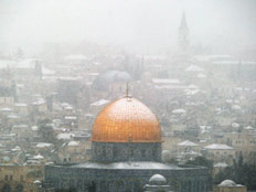 שלג בירושלים (צילום: רויטרס)