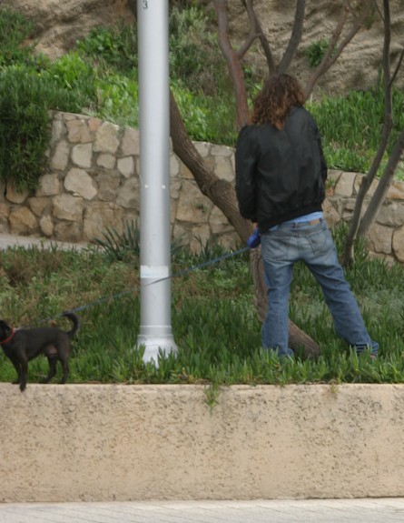 ליעוז כהן עם הכלב, האח הגדול (צילום: צ'ינו פפראצי)