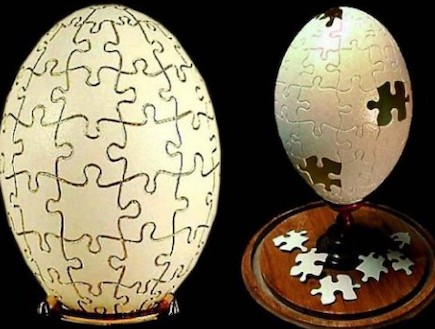 פיסול בביצים: הרבה יותר אטרקטיבי ממה שזה נשמע (וידאו WMV: theeggshellsculptor.com)