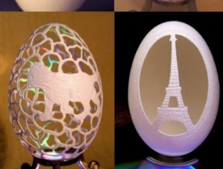 פיסול בביצים: הרבה יותר אטרקטיבי ממה שזה נשמע (וידאו WMV: theeggshellsculptor.com)