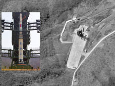צילום לווין של אתר השיגור הקוריאני (צילום: imagesat)