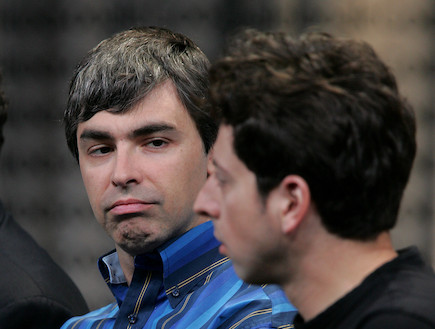 מייסדי גוגל סרגי ברין (מימין) לארי פייג'  (צילום: Justin Sullivan, GettyImages IL)