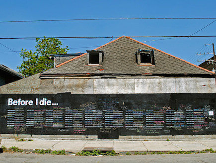 קיר המשאלות. ניו אורלינס (צילום: צילום מתוך האתר http://beforeidie.cc/)