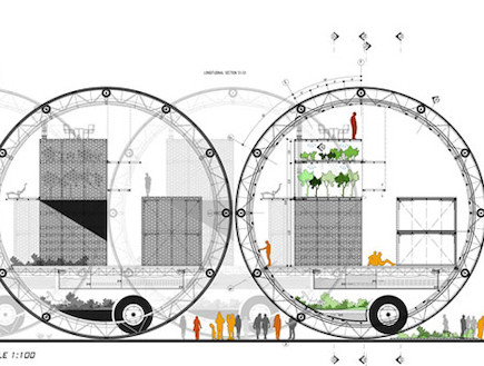 גורד שחקים. בניינים על גלגלים תוכנית (צילום: מתוך האתר http://www.evolo.us)