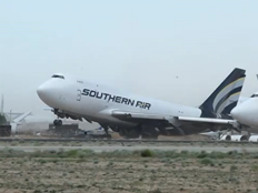 בוינג 747, מתרומם מהרוח (צילום: חדשות 2)
