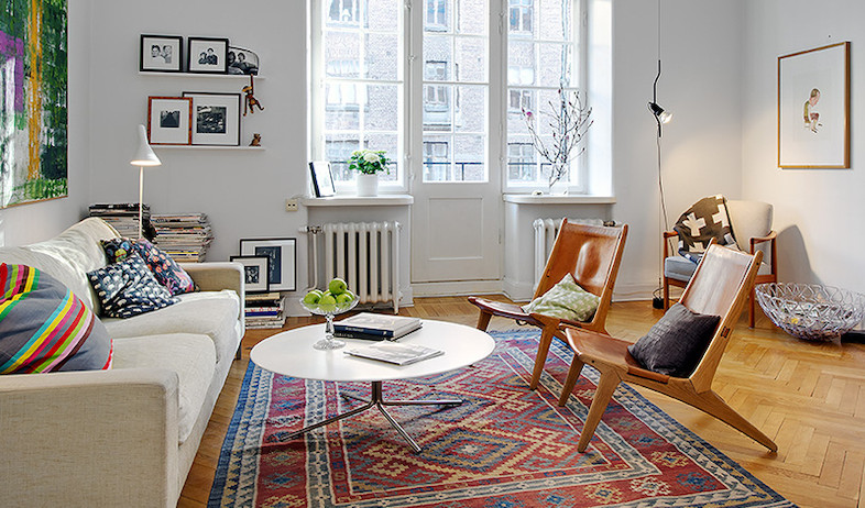 סלון פנג שואי. פרקט ושטיח (צילום: Alvhem/Fredrik Karslsson)