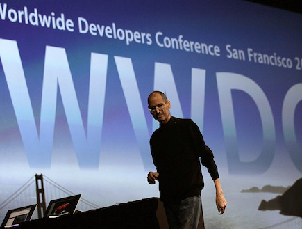 סטיב ג'ובס בכנס המפתחים, WWDC 2011 (צילום: Justin Sullivan, GettyImages IL)