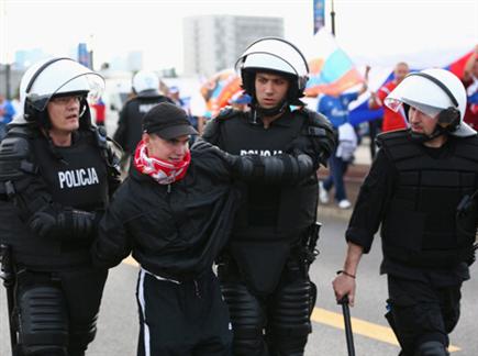 בלאגן ברחובות וארשה (gettyimages)