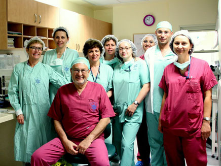 הצוות הרפואי בביה"ח הלל יפה (צילום: המרכז הרפואי הלל יפה)