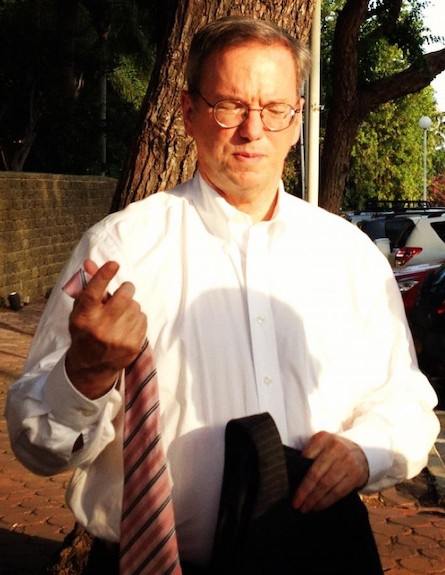 יו"ר גוגל אריק שמידט בישראל, יוני 2012
