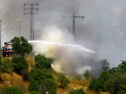 השריפה בירושלים, בשבוע שעבר (צילום: מיכל שאלק, גולשת חדשות 2)