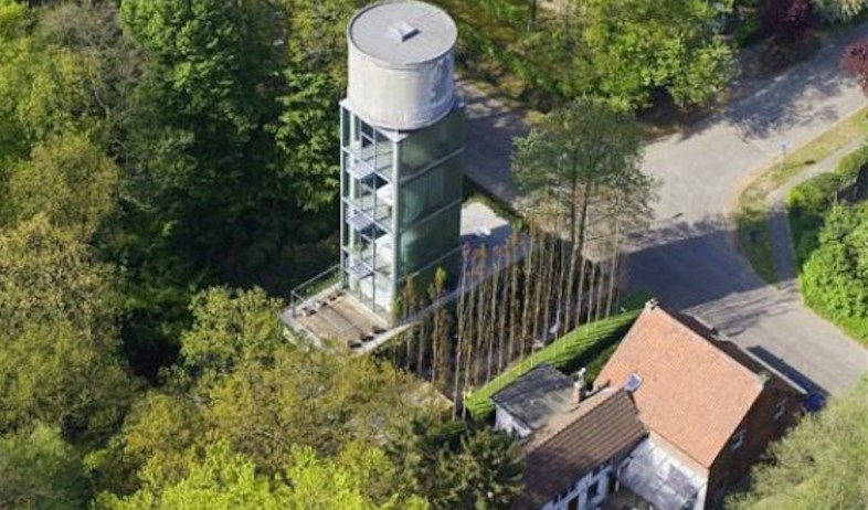 מגדל מים.מבט מלמעלה (צילום: CREPAIN BINST OWI)