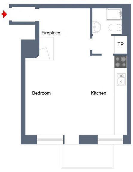 תוכנית הדירה (צילום: Gripsholms.se)