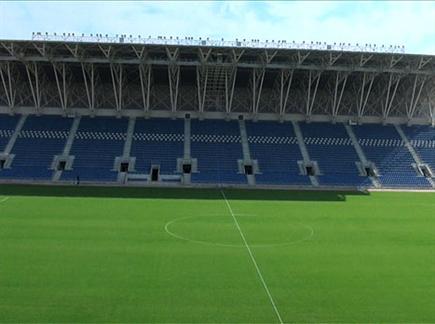 איצטדיון המושבה, שם ייערך משחק הבית הראשון באירופה (צילום: ספורט 5)