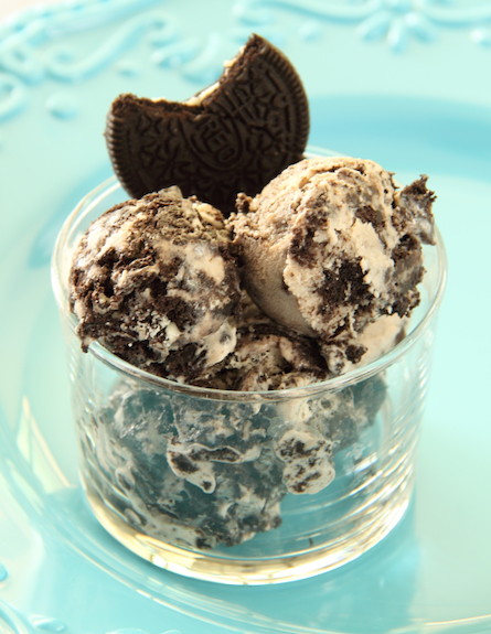 גלידת שברי עוגיות ביתית (צילום: חן שוקרון, mako אוכל)