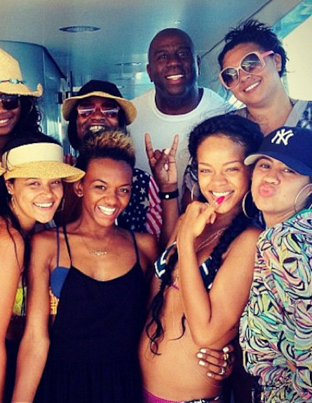 ריהאנה בחופשה (צילום: instagram)