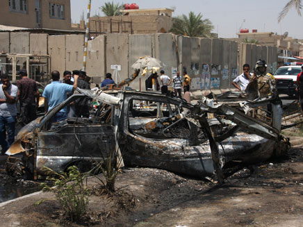 פיגוע בבגדד, היום (צילום: רויטרס)