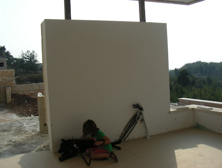 מרפסת לפני שיפוץ. בית בנווה אילן (צילום: STUDIO DETAILS)