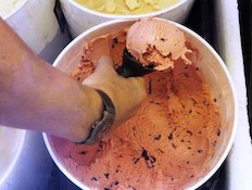 גלידת ספגטי (צילום: upi.com)