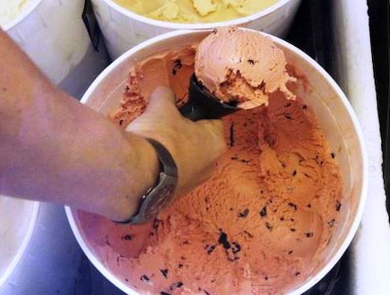 גלידת ספגטי (צילום: upi.com)