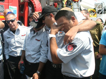 הלוויתו של יצחקי ז"ל (צילום: אריק אבולוף כבאות והצלה ירושלים)