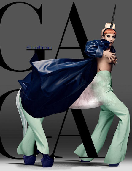 ליידי גאגא חד קרן (צילום: Steven Klein, צילום מסך מאתר littlemonsters.com)