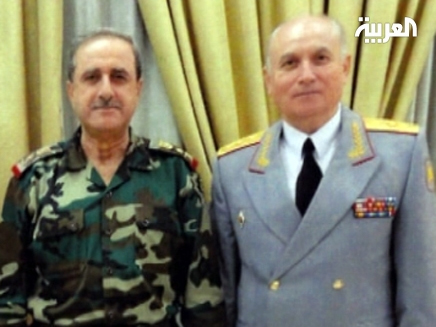 הגנרל הרוסי (מימין) ושר ההגנה שחוסל (צילום: חדשות 2)