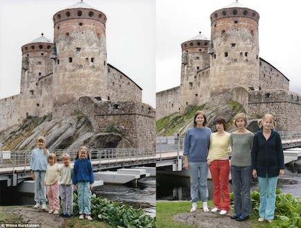 משפחת הורסקיינן בטירה (צילום: וילמה הורסקיינן)
