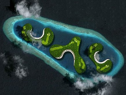 האיים במלדיביים מפוצלים