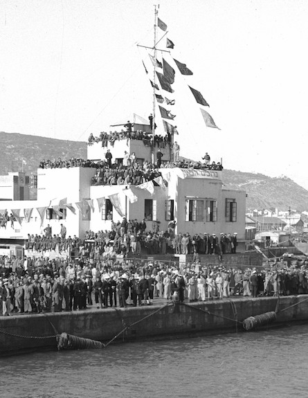 נמל חיפה 1948 (צילום: ארכיון צה"ל ומערכת הביטחון)