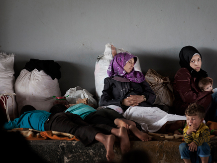 פליטים סורים (צילום: AP)