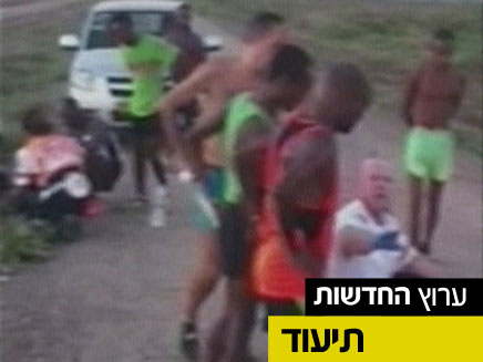 זירת תאונת הטרקטורון שהפגע וברח בגבעת ברנר (צילום: חדשות 2)