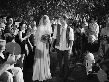 החתונה של יאנה ודניאל - כניסה לחופה (צילום: לירון ברייר)