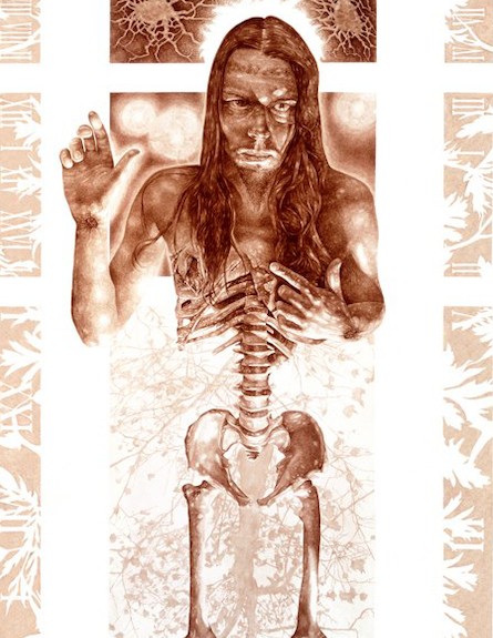 ציורי הדם של וינסנט קסטיליה (צילום: odditycentral.com)