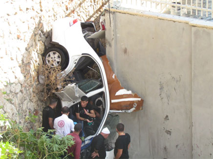 זירת התאונה, היום (צילום: alarab.net)