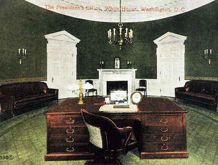 -החדר הסגלגל 1909- (צילום: מתוך home-designing.com)