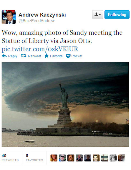תמונות מזויפות של הוריקן סנדי