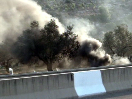 500 דונמים של חורש טבעי עלו באש; חשד לרשלנות (צילום: חדשות 2)