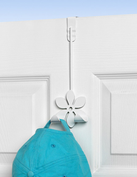 מתלה לדלת בצורת פרח (צילום: מתוך האתר www.home-organize.co.il)