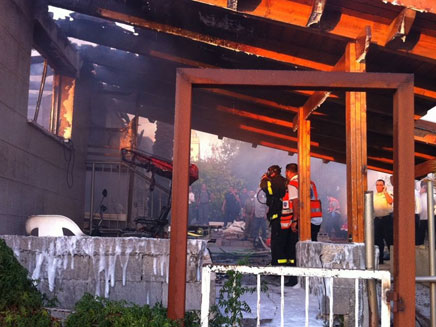 הדירה הקודמת שנשרפה בטבריה (צילום: חדשות 24)