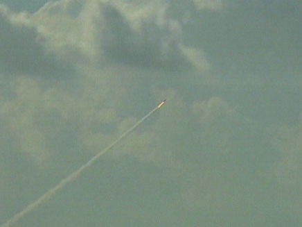 שיגור טילי הפטריוט היום (צילום: חדשות 2)