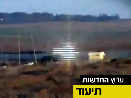 תיעוד של פגיעת הטיל בג'יפ (צילום: חדשות 2)