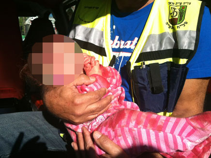 תינוקת נפצעה, קרית מלאכי , עמוד ענן (צילום: חדשות 2)