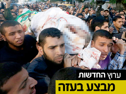 הלוויתו של המחבל אחמד ג'עברי (צילום: חדשות 2)