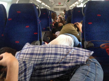 פחד ברכבת (צילום: אוריאל ש.)